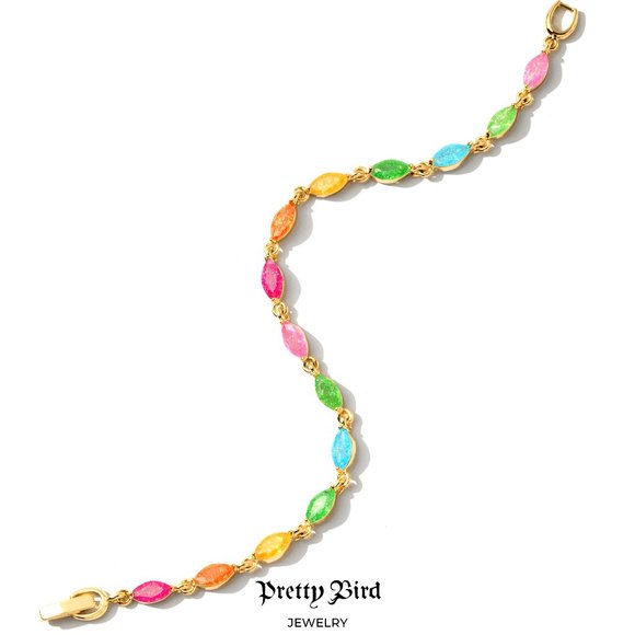 Pretty Bird Jewelry Jewelry - 18K Yellow Gold Plated Marquis Candy Galaxy Bracelet